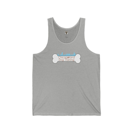 Chicagoland Dog Training Tank Top, Unisex Jersey Tank, Dog Lover Gift, Pet Training Apparel, Summer Workout Shirt, Gift for Dog Owners