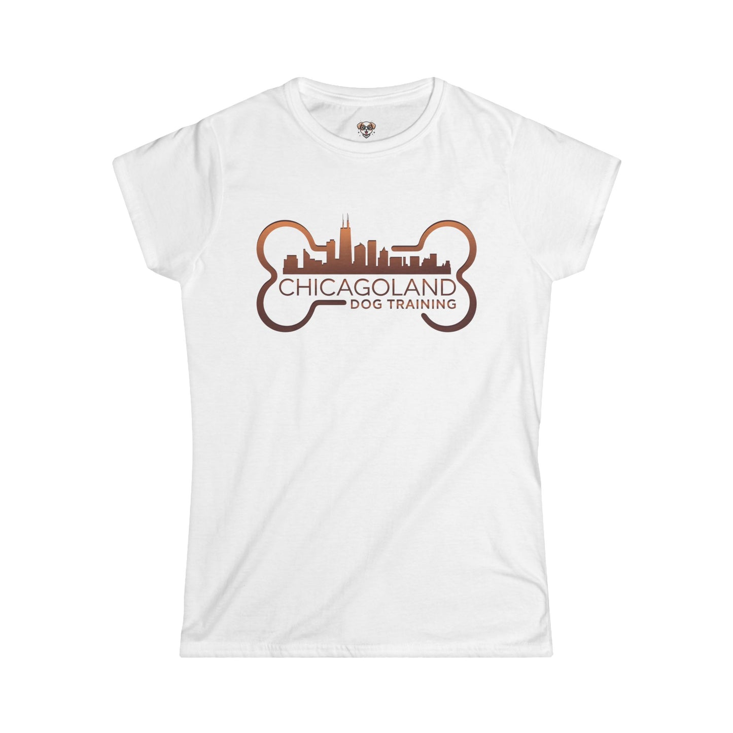 Chicagoland Dog Training Women's Tee - A Trained Dog is a Happy Dog!